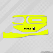 FLUORESCENT YELLOW ROTAX MAX EVO BATTERY BOX STICKER KIT - KARTING