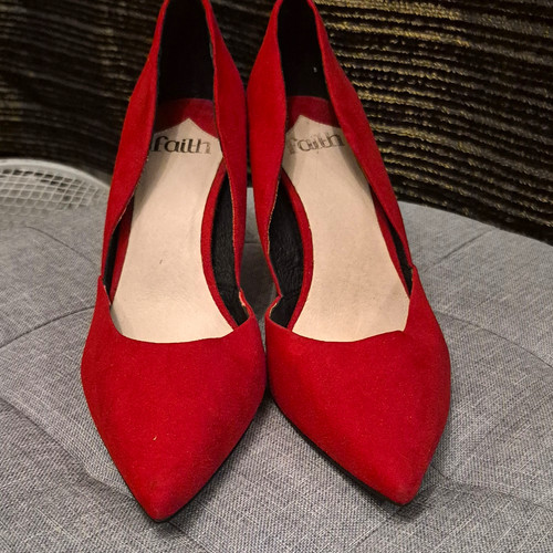 Faith women red suede - faith,