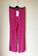 ZARA TROUSERS Pink Print Flare