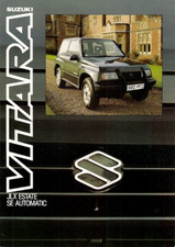 Suzuki Vitara JLX SE Estate Automatic 1989-1990 UK Market Single Sheet Brochure