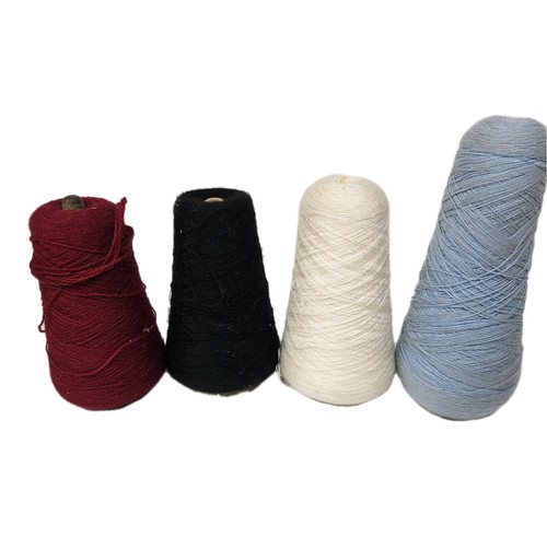 Knitting wool yarn cone cream - knitting,