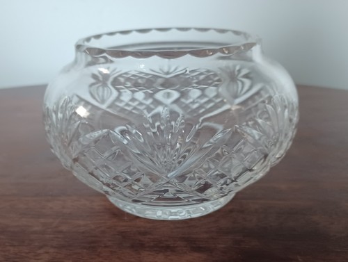 Heavy vintage cut glass - heavy,