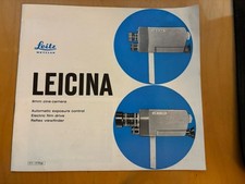 Leicina 8mm Cine-camera Instruction Book/ Manual