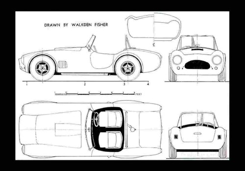 Photo blueprint cobra - a4,