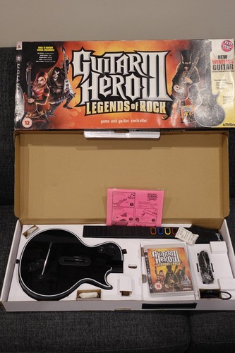 Boxed playstation 3 - playstation, guitar