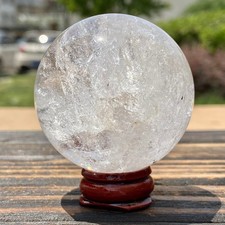 Clear Quartz Crystal Ball - Pure Semi-Transparen - 180G
