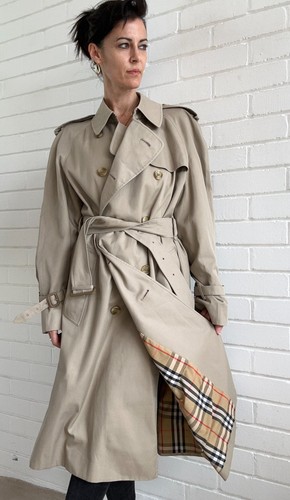 Burberry vintage trench coat - trench,