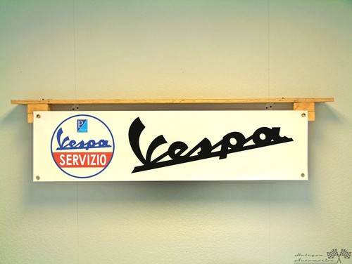 Vespa servizio scooter banner - vespa,