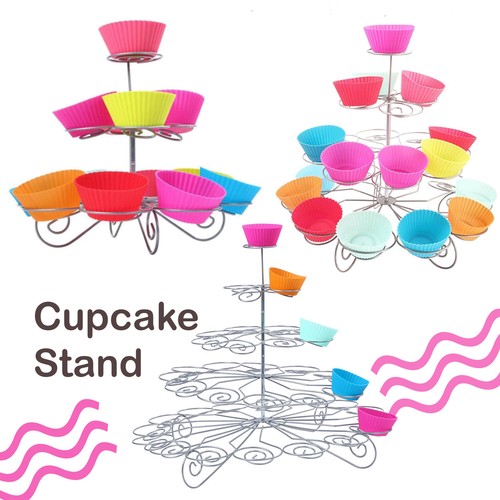Tier metal cupcake - metal, stand