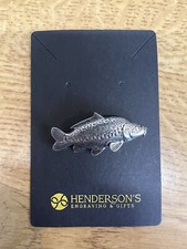 Mirror Carp Pewter Pin Badge