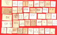 WORLDWIDE Perfin Stamps Used  4 ?