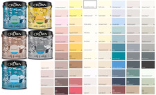 Crown Emulsion Paint Matt or Silk All Colours 2.5L