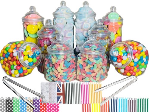 Plastic sweet jars styles - 10,