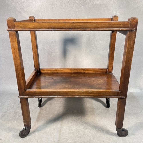 Vintage oak tea trolley - vintage,