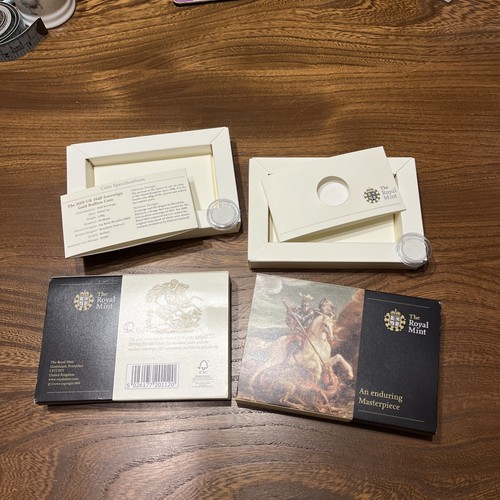 Empty royal mint uk half - 2, x