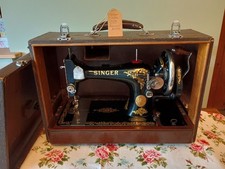 Vintage Singer 128k Sewing Machine -1939 Rococo Decals * STUNNING*