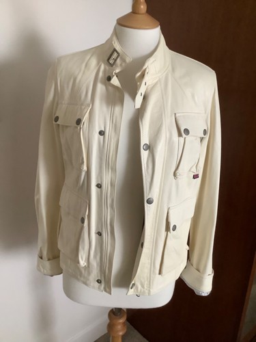 Belstaff cream leather jacket - belstaff,