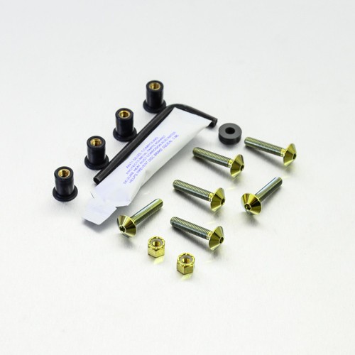 Titanium screen bolt - titanium,