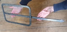 Antique handmade wrought iron Trivet 71x23cm fireplace range Victorian unusual