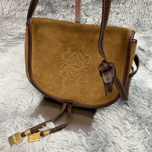 Loewe anagram suede leather - anagram,