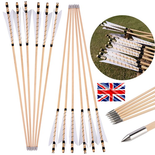 12x archery wooden arrow - 12x, 32"