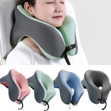 Portable U-Shaped Travel Pillow Memory Foam Neck Cushion Car Airplane Nap