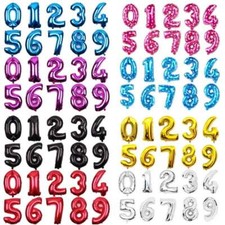 16" inch Number Foil Balloons Air Baloons Wedding Birthday Party Ballons