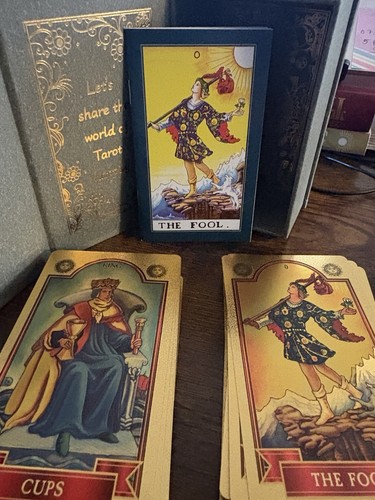 Gold foil tarot cards - foil,