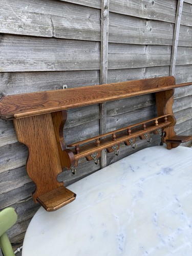 Vintage solid oak - solid, carved