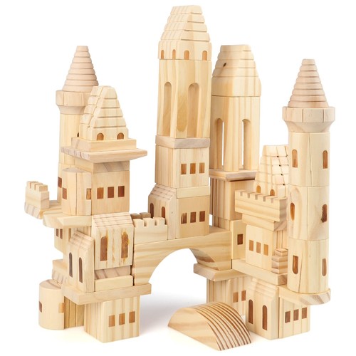 Pieces wooden castle - wooden,