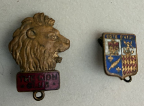 Vintage lapel pin badges - lapel,