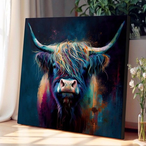 Highland cow abstract - cow,