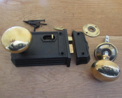 Rustic door rim latch - , knob
