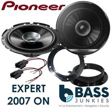 Peugeot Expert 2007 On Pioneer 560W 17cm Dual Cone Front Door Car Speaker Kit