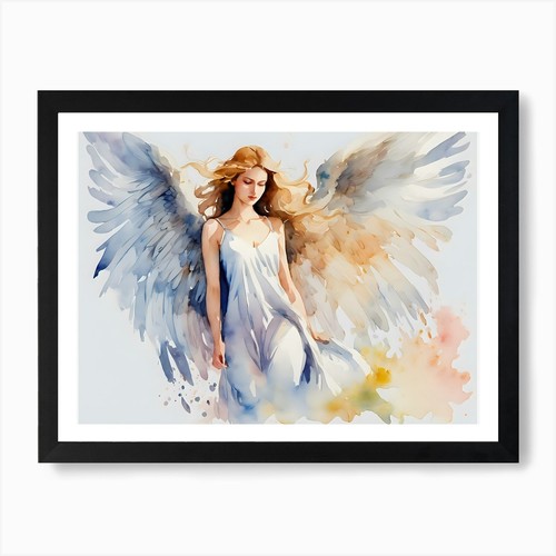 Angel painting art print - painting, 1