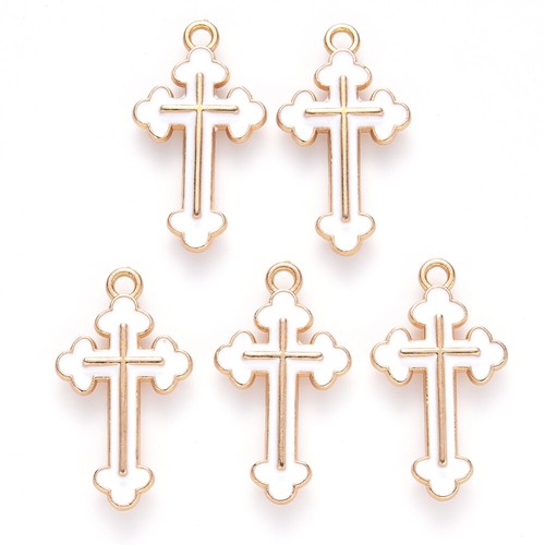 Enamel cross crucifix - cross,