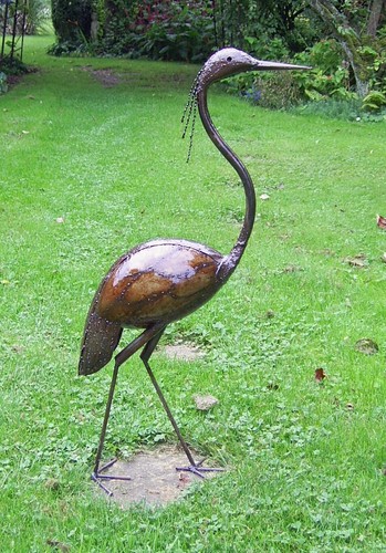 Metal heron ethically - heron, sourced