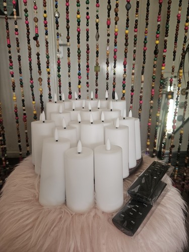 Led flameless pillar candles - pillar,
