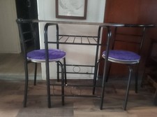 2 SEATER TABLE & 2 CHAIRS