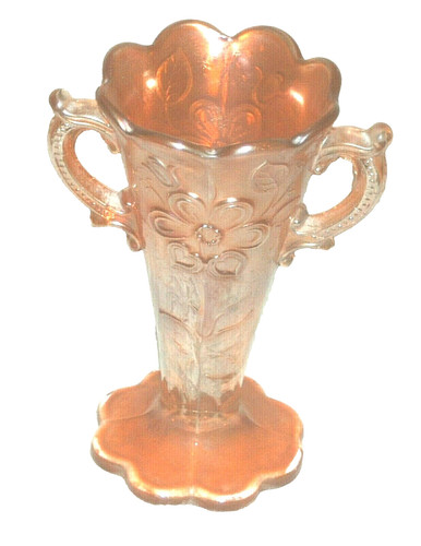 Antique carnival glass - antique, vase