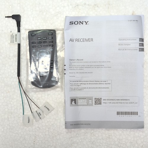 Sony xav ax3200 ax3250 - sony, xav-ax3200