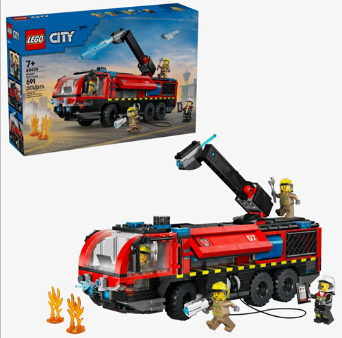 Lego city airport fire truck - city,