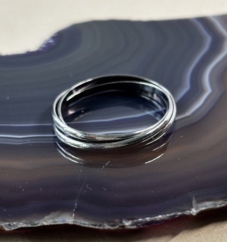 Dainty sterling silver band - dainty,