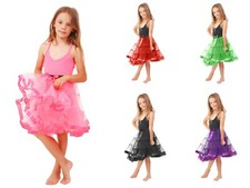 GIRLS 2 LAYER 3 TIER PETTICOAT TUTU SKIRT Dancewear Ballet Fancy Dress Party