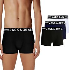 Mens Jack & Jones 3 Pack Boxer Shorts Underwear Trunks Branded Multi Pack Gift