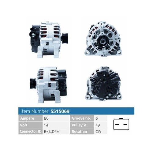 Alternator eb1685q 440289 - alternator,
