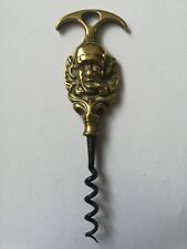 Antique Brass Corkscrew With