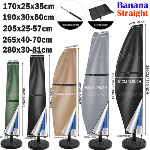Parasol cover with zip outdoor - with,