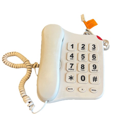 Big button simple - big, corded