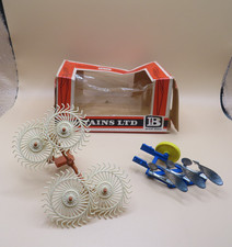 Britains Acrobat Hay Rake and 3 Furrow Plough in part box